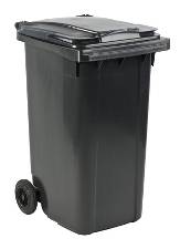 Affaldscontainer 240 liter grå UV-resistent