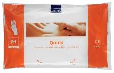 Handsker engangs Quick medium LDPE pudderfri  pk/100 stk.