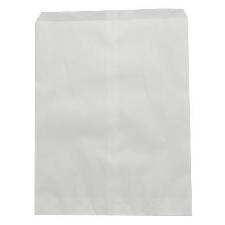 Bagerpose 05kg hvid 160x225+20mm 1000stk/pk 40g