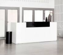 Sono Receptionsskranke Libra 1225x2600x870 mm, hvid DPL