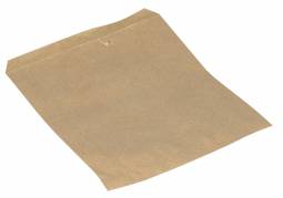 Brødpose, 21,5x17cm, brun, papir, uden rude