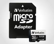 Verbatim 32GB Class 10 Micro SDHC + adaptor