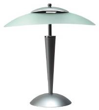 Lampe Cristal bordmodel til glødepære sølvgrå