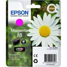 Blæk Epson magenta T1803 180 s. v/5% dækning