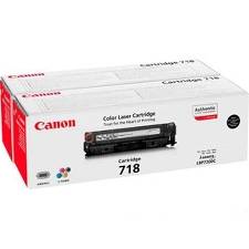 Lasertoner Canon 718BK sort 2-pack