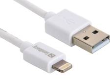 kabel Sandberg USB- Lightning Iphone/Ipad - 1 m hvid