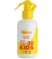 Solcrem Derma spray fakta 30 200ml uden parfume og farve