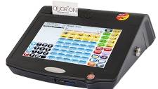 Kasseapparat Quorion QTouch 10 inkl. pengeskuffe.