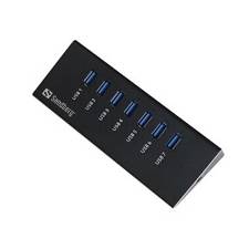 USB Hub 7-port Sandberg USB 3,0 Sort