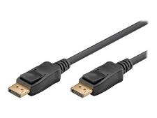 Kabel DisplayPort M-M, 1,5 m Goobay, sort 8K