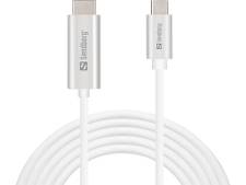 Kabel USB-C til HDMI 2 meter, sølv Sandberg