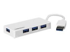 USB mini Hub 4-port Trendnet USB 3,0 hvid