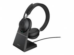 Headset Jabra EVOLVE2 65MS Stereo, Bluetooth & ladestand