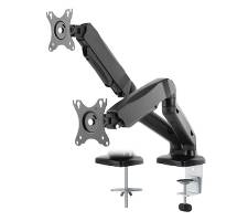 Monitor arm Deltaco ARM-1300 mat sort t/2 skærme 13"-17"