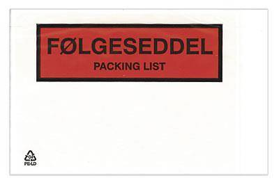 Følgeseddellommer C2 m/følge- seddel 225x122 mm krt/1000