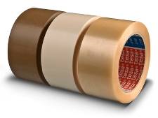 Pakketape 50mm x 66m klar 4100 PVC Tesa rillet 