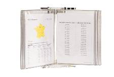 Registersystem Crystal line A4 10 lommer t/bord