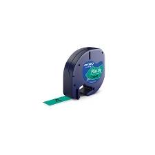 Labeltape DYMO LetraTAG 12mmx4m grøn plasttape