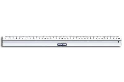 Lineal 40 cm Alu m/gummiliste