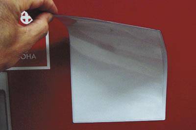 Magnetlomme m/etiket 35x102 mm 35x102 mm