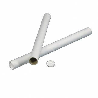 Papr&oslash;r hvid m/l&aring;g &Oslash;50x2x650mm  