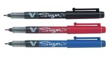 Pilot Fiberpen V-Signpen sort streg 0.6 mm SW-VSP