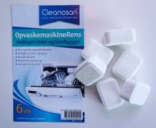 Rensetabs til opvaskemaskine tabs pak/6 stk