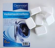 Rensetabs til vaskemaskine tabs pak/6 stk