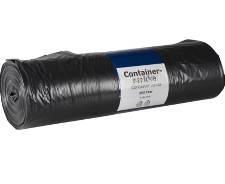 Containersække plastik sort 1460x1600mm 350L / 9 stk/rl 40my