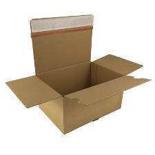 Webshopkasse 160x130x70mm med tape og tearstrip 