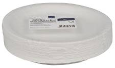 Paptallerken, ABENA Gastro, Ø18cm, hvid, pap, kaolin coating