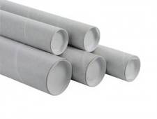 Papr&oslash;r m/l&aring;g &Oslash;90 x 1000mm hvid  