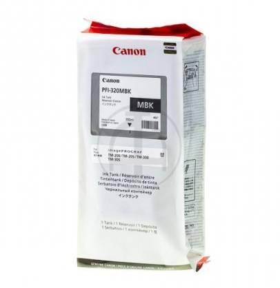 Blækpatron Canon PFI-320MBK 300ml. mat sort