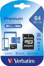 Verbatim 64GB Class 10 Micro SDHC + adaptor