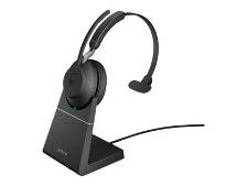 Headset Jabra EVOLVE2 65MS mono, Bluetooth & ladestand