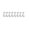 Spiralrygge Fellowes 3:1 wire 8mm sølv A4 100stk/pak