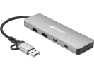 Sandberg USB-C/A to 2xUSB-A+ 2xUSB-C Hub