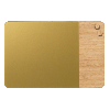 Glass board 40 x 60 cm, Gold matt glass