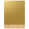 Glass board 90 x 120 cm, Gold matt glass