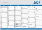 Kontorkalender Klassisk A5 2027 - 27058000