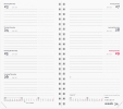 Week Planner International tv&aelig;rformat REFILL 2027 - 27085500