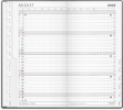 Index Planner m&aring;nedskalender m&oslash;rkegr&aring; PP-plast 2027 - 27090050