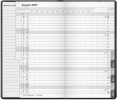Basic m&aring;nedskalender sort PP-plast 2027 - 27090100