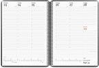 Diplomat ugekalender m/spiral sort kunstskind 2027 - 27194500
