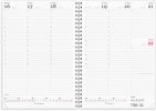A5 ugekalender h&oslash;jformat m/4 illu. PP-plast 2027 - 27200400