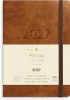 A6 Forma Deluxe ugekalender tv&aelig;rf. brun kunstskind 2027 - 27201410