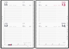 2-dages-kalender sort PP-plast 2027 - 27205000
