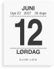 Broderikalender m/split og bagsidetekst 2027 -27241000