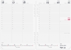 System A5 ugekalender h&oslash;jformat REFILL 2027 - 27295000