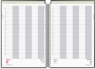 Aftalekalender A4 dag sort PP-plast 2028 - 28220000